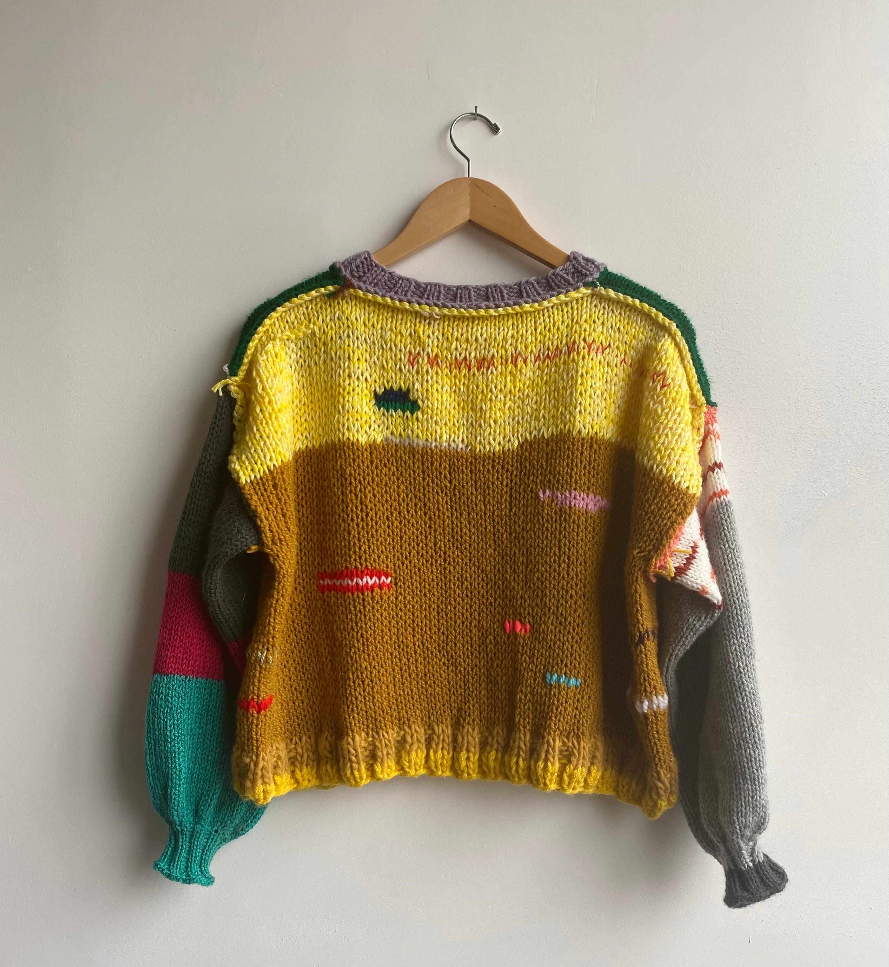 rag knit sweater #33. (Best fits Medium)