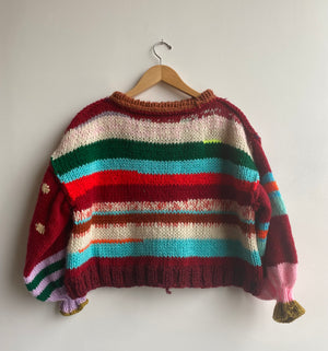 rag knit sweater #34. (Best fits Medium/Large)
