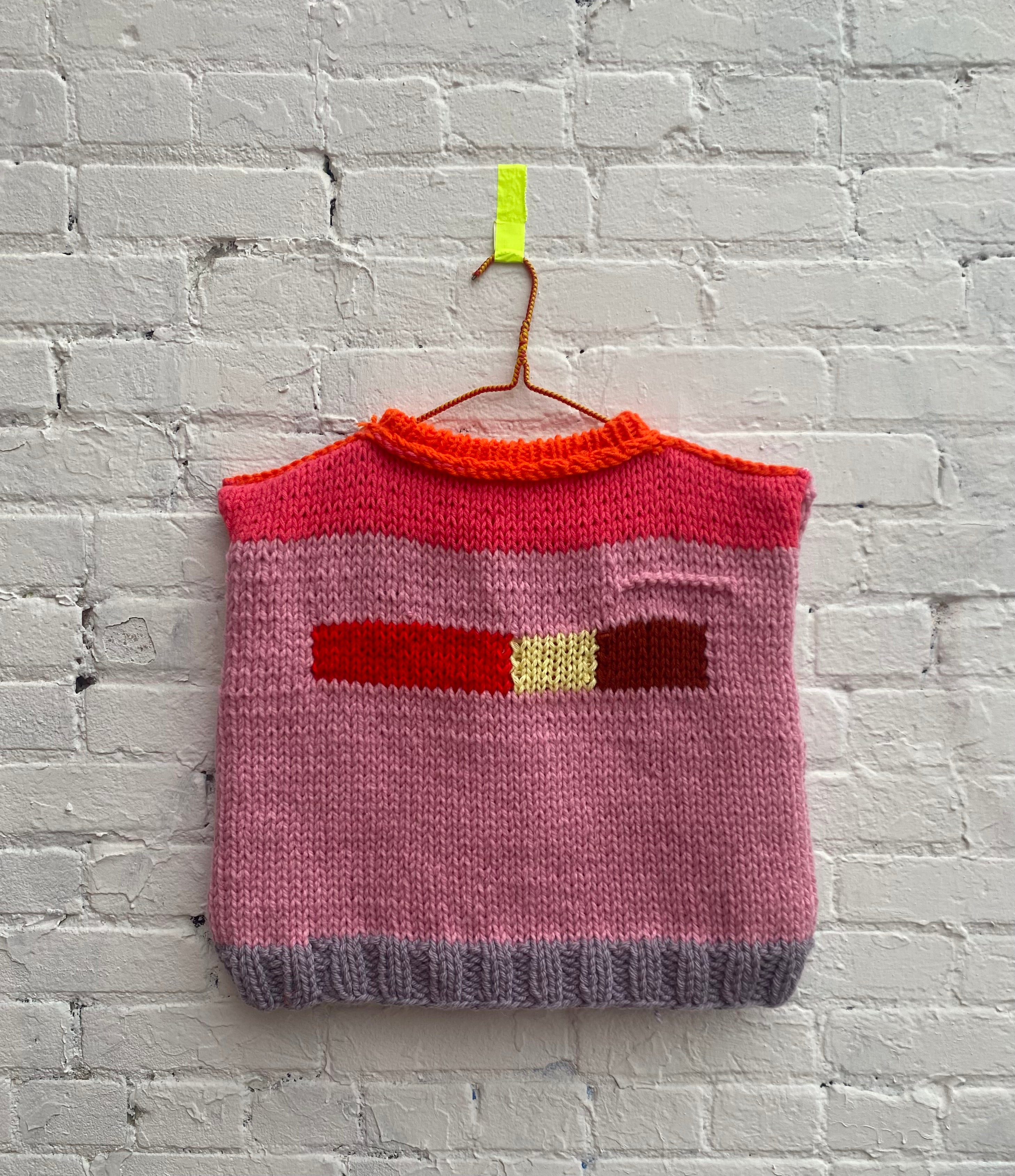 sleeveless rag knit #20