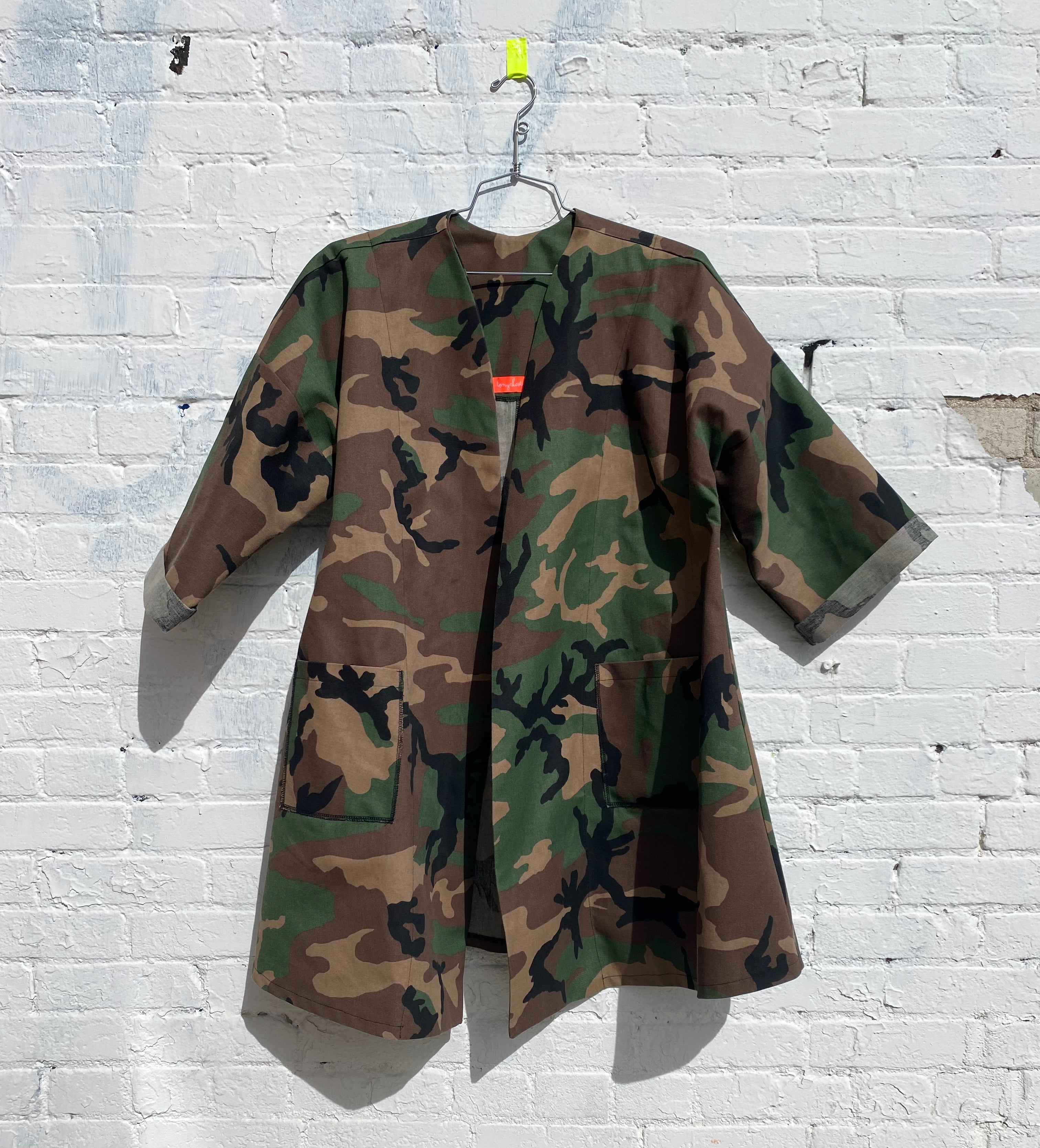camo swing jacket