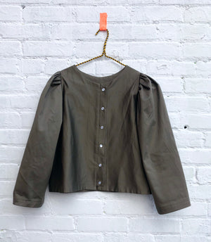 the Pearl blouse pewter— SIZE M/L + XL