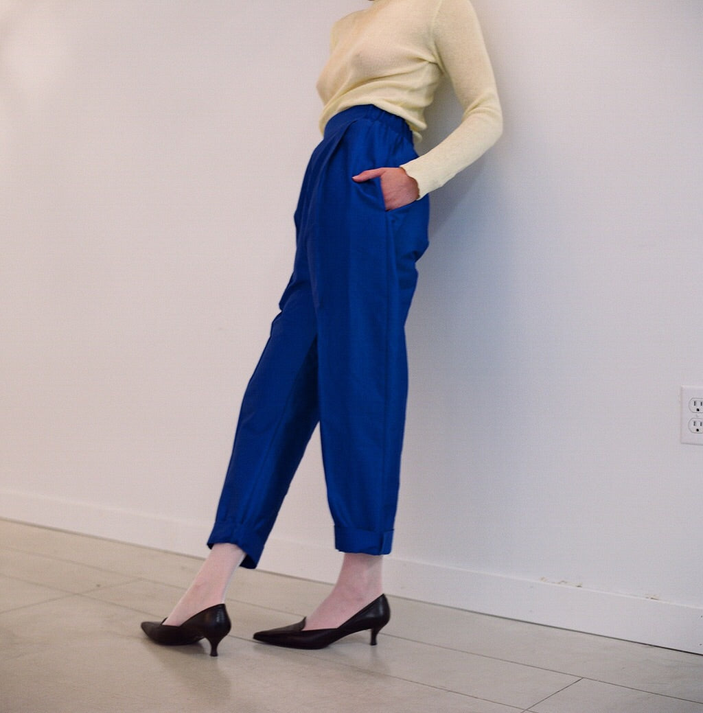 the eleanor trousers peacock— SIZE XS, PREWORN SAMPLE