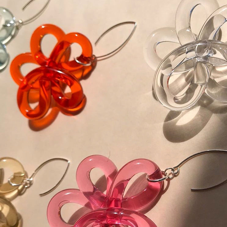 flower earrings — *made by toronto artist Corey Moranis*