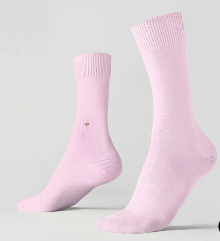 trouser socks-- rose milk
